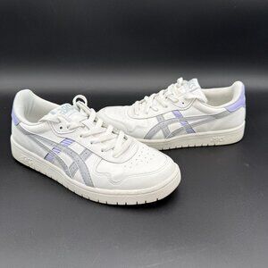 Asics Japan S Sneakers Womens 8.5 White Leather Purple Gray Accents
